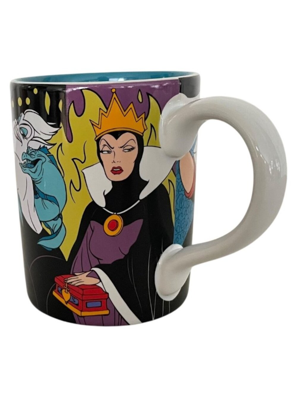 Disney Store Villains Evil Queen Maleficent Ursula Queen of Hearts Coffee Mug